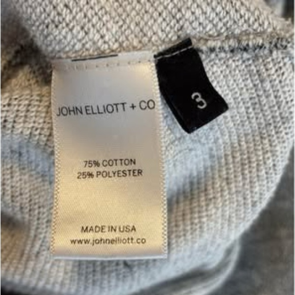 John Elliott + Co Men’s Rue Hoodie in Dark Grey - Picture 7 of 8